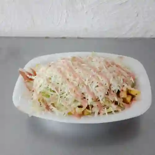 Salchipapa Mixta