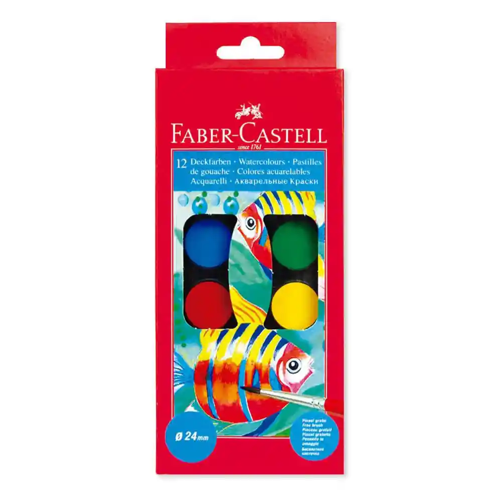Acuarela S Faber-Castell 12 Colores