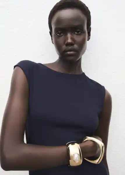 Vestido Basilea Navy Talla XS Mujer Mango