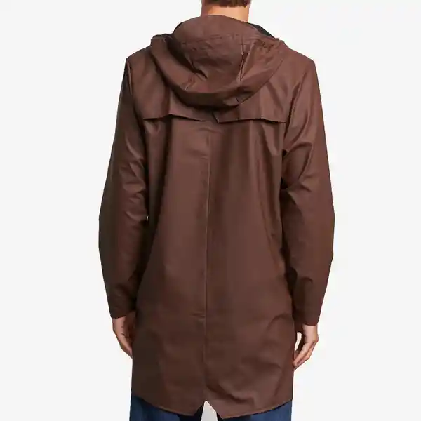 Rains Chaqueta Impermeable Unisex Larga Café L