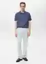 Camiseta Polo Rea Porcelana Talla M Hombre Mango