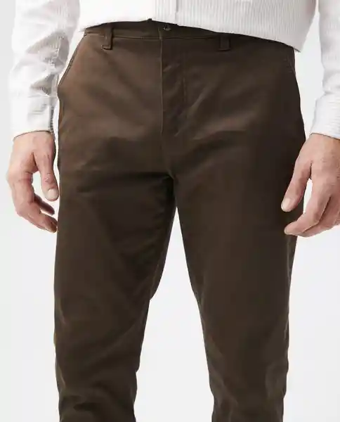 Pantalón Khakis Rocket Cafe Marrón Oscuro T 36 Chevignon