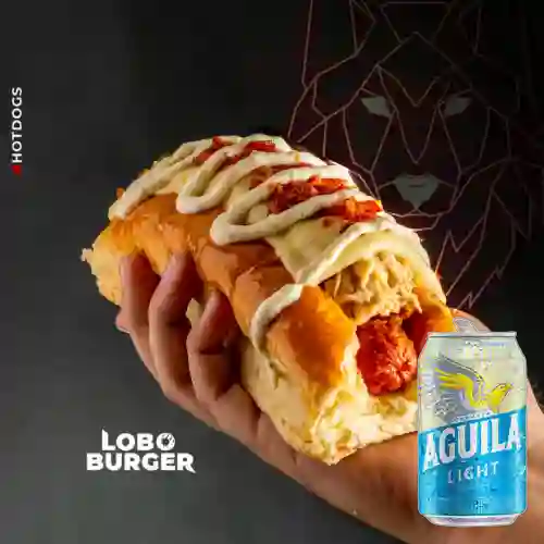 Combo Perro Siberiano + Cerveza Aguila Light Lta 330ml