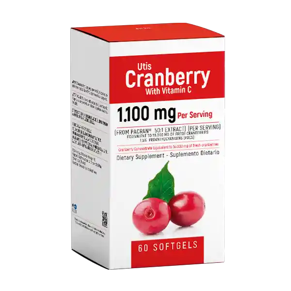 Healthy América Suplemento Cranberry With Vitamin C 60 Capsulas