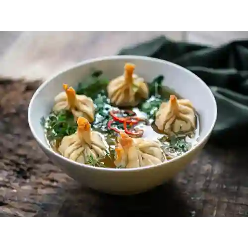 Sopa Wonton de Edamames