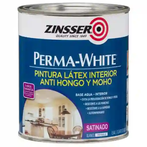 Rust-Oleum Pintura Látex Interior Antihongos 5 Años Blanco