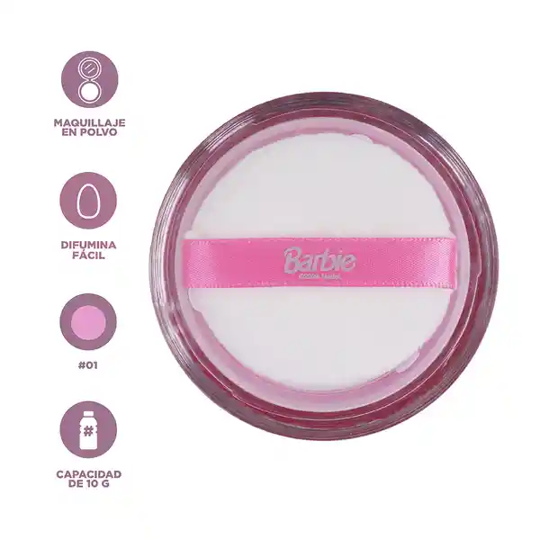 Polvo Suelto Serie Barbie Tono 01 Miniso