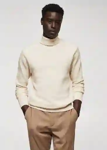 Jersey Caro Offwhite Talla L Hombre Mango