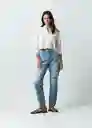 Camisa Pintis Mujer Amarillo Resplandor Claro Talla M Naf Naf
