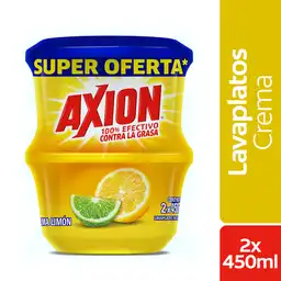 Axion Lavaplatos en Crema Lima Limón 450 g