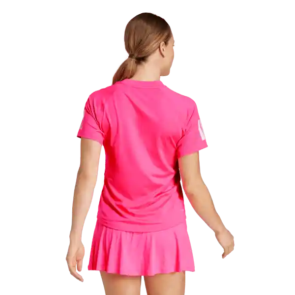 Adidas Camiseta Club Tee Para Tenis de Mujer Rosado Talla S