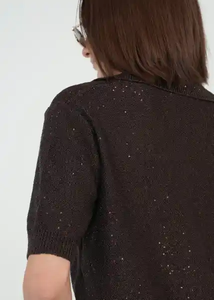 Tejido Mujer Café Ristretto Ultraoscuro Talla S 489g003 Naf Naf