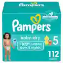 Pampers Pañales Baby-Dry Talla 5 x 112 Unidades
