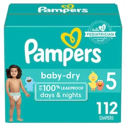 Pampers Pañales Baby-Dry Talla 5 x 112 Unidades