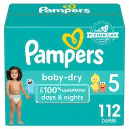 Pampers Pañales Baby-Dry Talla 5 x 112 Unidades