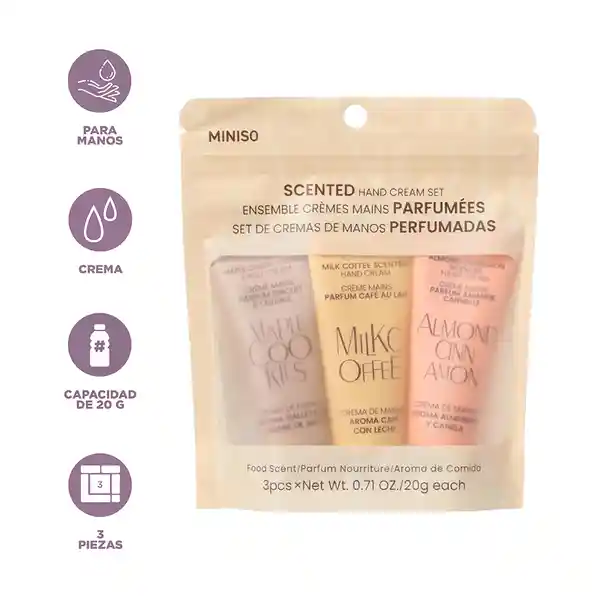 Set de Crema Manos Perfumada Serie Miniso