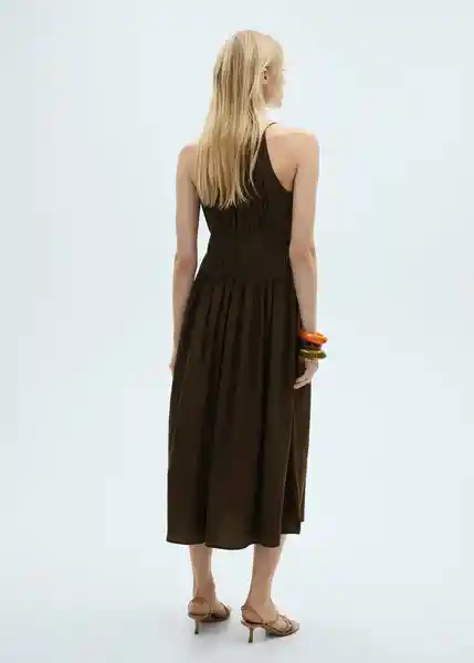 Vestido Cyndi-W Marrón Talla M Mujer Mango