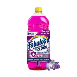 Limpia Pisos Fabuloso Alternativa al Cloro Fresca Lavanda 1L