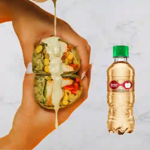 Healthy Burrito + Agua Saborizada 280 ml