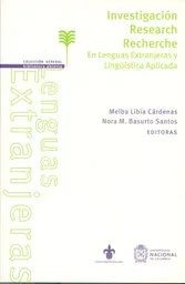 Investigación Research Recherche. En las lenguas Extranjeras y Lingüística aplicada