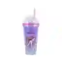 Vaso Plástico Con Pitillo Disney la Sirenita de 420 mL Miniso