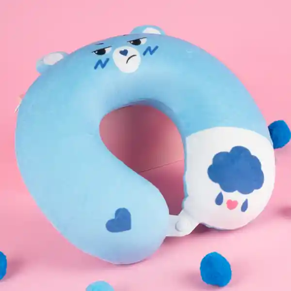 Almohada de Viaje en Forma de u Colección Care Bears Azul Miniso