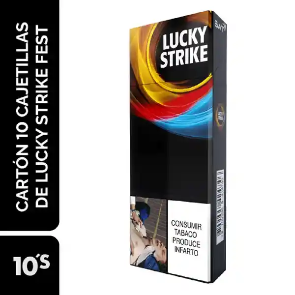 Lucky Strike Cigarrillo Cartón Media Fest XL