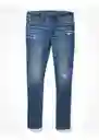 Jean Skinny Azul Talla 26 X 28 Hombre American Eagle