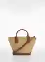Bolso P Milos Cuero Talla 99 Mujer Mango