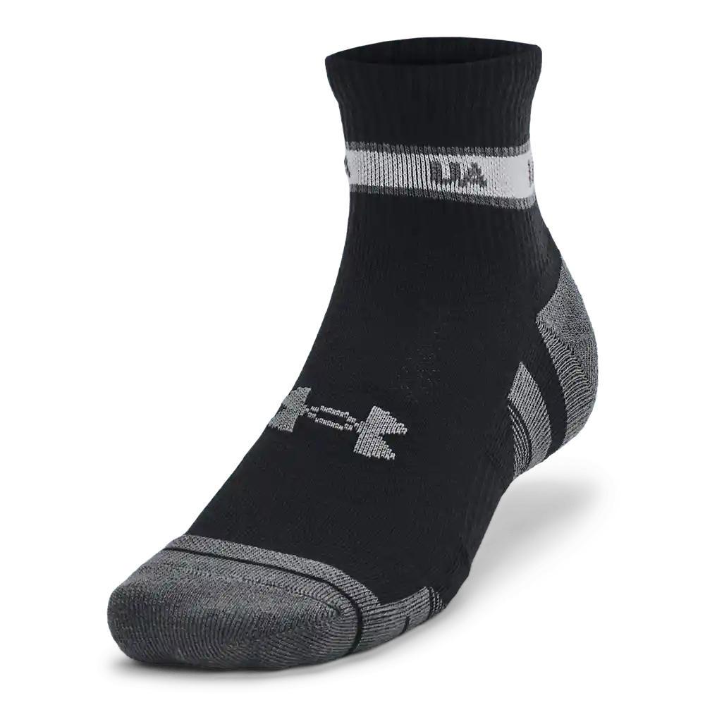 Under Armour Medias Perf Tech Nvlty Qtr Hombre Negro LG