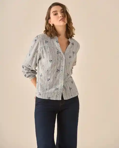 Camisa Azul Medianoche Ultra Oscuro Talla L 613G039 Esprit