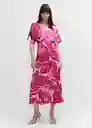 Vestido Fucsia Fucsia Talla 24 Mujer Mango