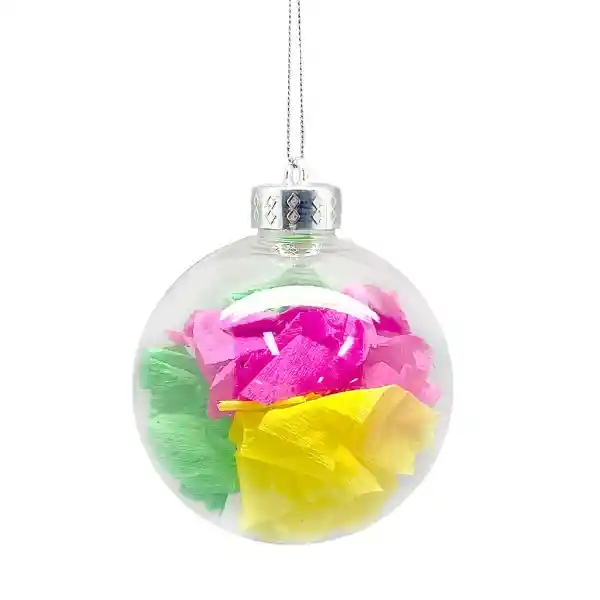 Esfera Con Papeles Fiesta Navidad 2024