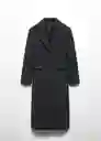 Abrigo Islandia Gris Talla XL Mujer Mango