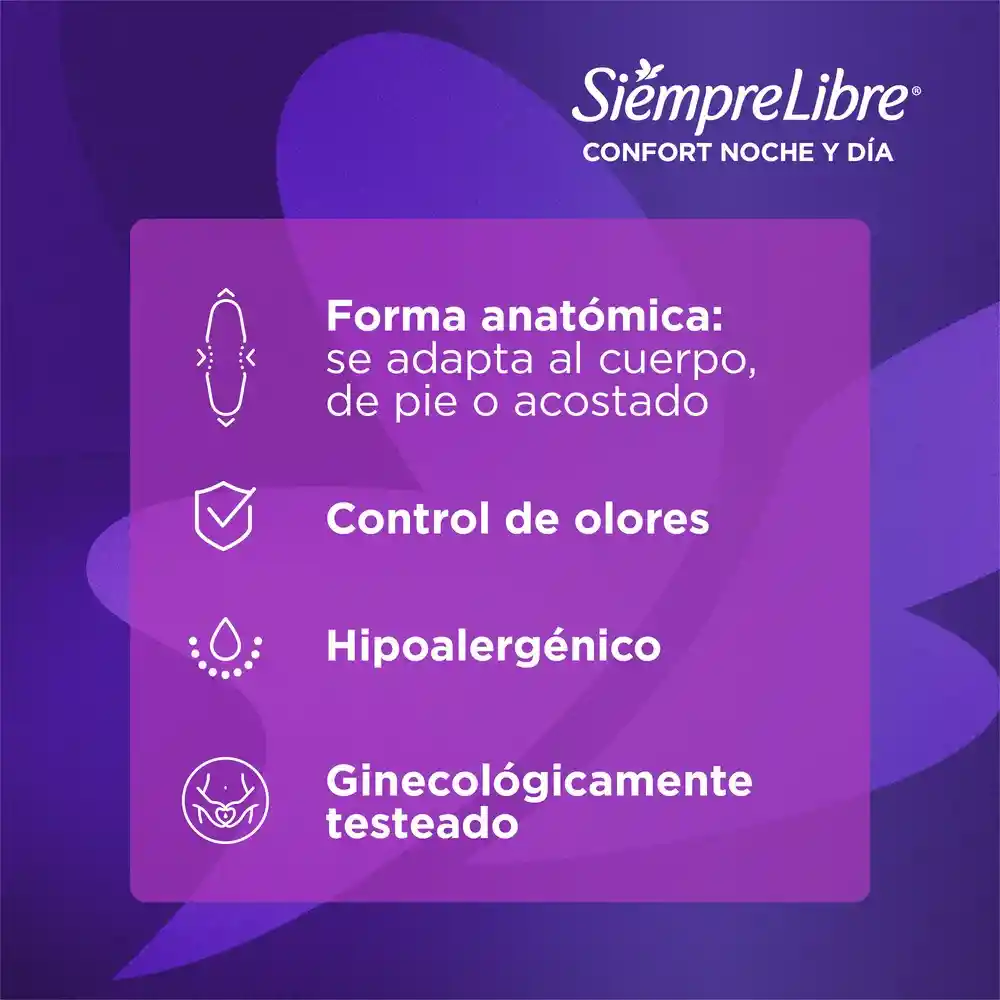 Toalla Higiénica Stayfree Confort Noche y Día 8 Und