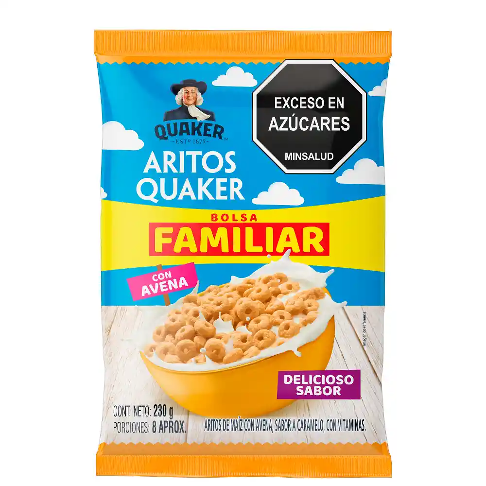 Aritos Quaker Caramelo 230g