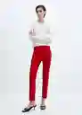 Pantalón Malu5-H Rojo Talla 40 Mujer Mango