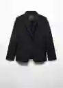 Blazer Americana Jordan Negro Talla L Mujer Mango