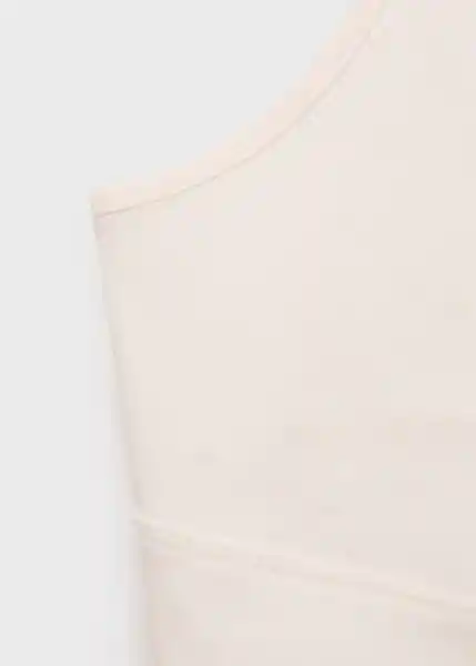 Top Mel Crudo Talla S Mujer Mango
