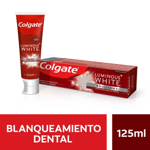 Colgate Crema Dental Luminous White Brilliant 125 mL