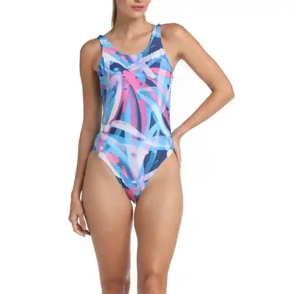 Vestido de Baño Deep u Back Paint Splash Talla 30 Speedo