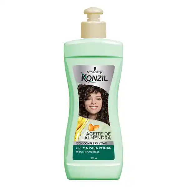 Crema Para Peinar Konzil Aceite De Almendras 230Ml