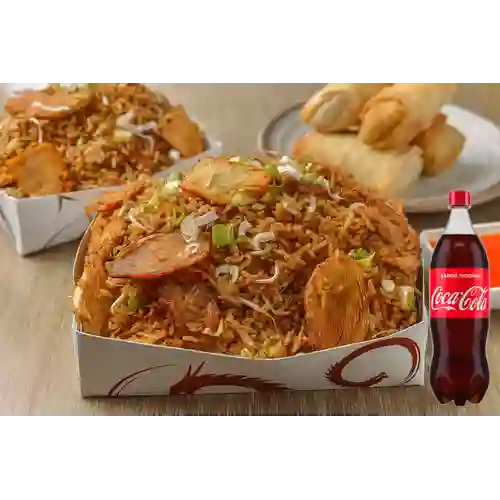 Combo Oriental Cerdo para 3 +Cocacola Orig 1.5l