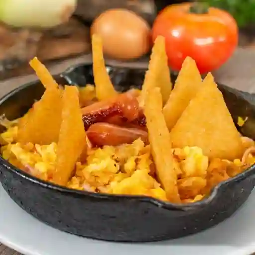 Huevos migas de tian