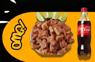 Arepa Con Chicharron Y Coca Cola