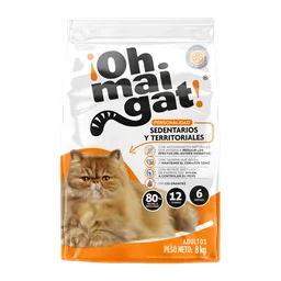 Oh Mai Gat! Alimento para Gatos con Personalidad Sedentarios y Territoriales 