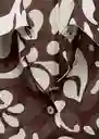 Camisa Nemo Marrón Talla S Mujer Mango