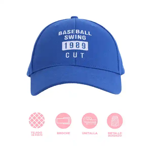 Gorra de Béisbol Serie 1989 Azul Miniso