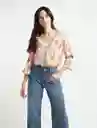  Camisa Eden Bailarina Rosa Medio Mujer Talla S Naf-Naf 
