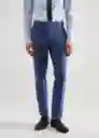 Pantalón Paulo Celeste Talla 40 Hombre Mango